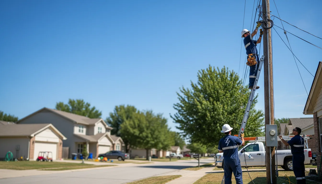 Residential electrician providing installation services in Georgetown, TX